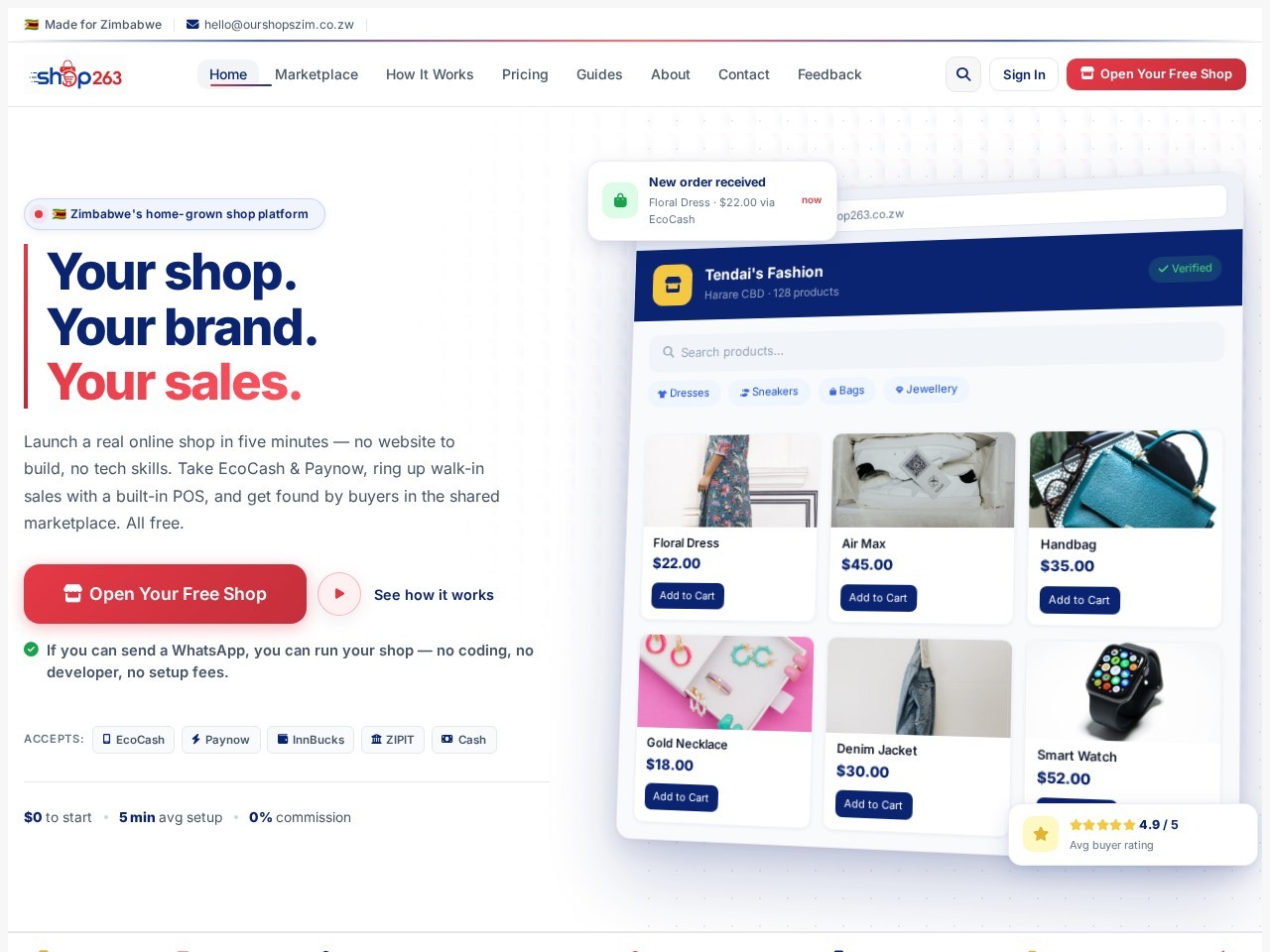 Shop263 screenshot